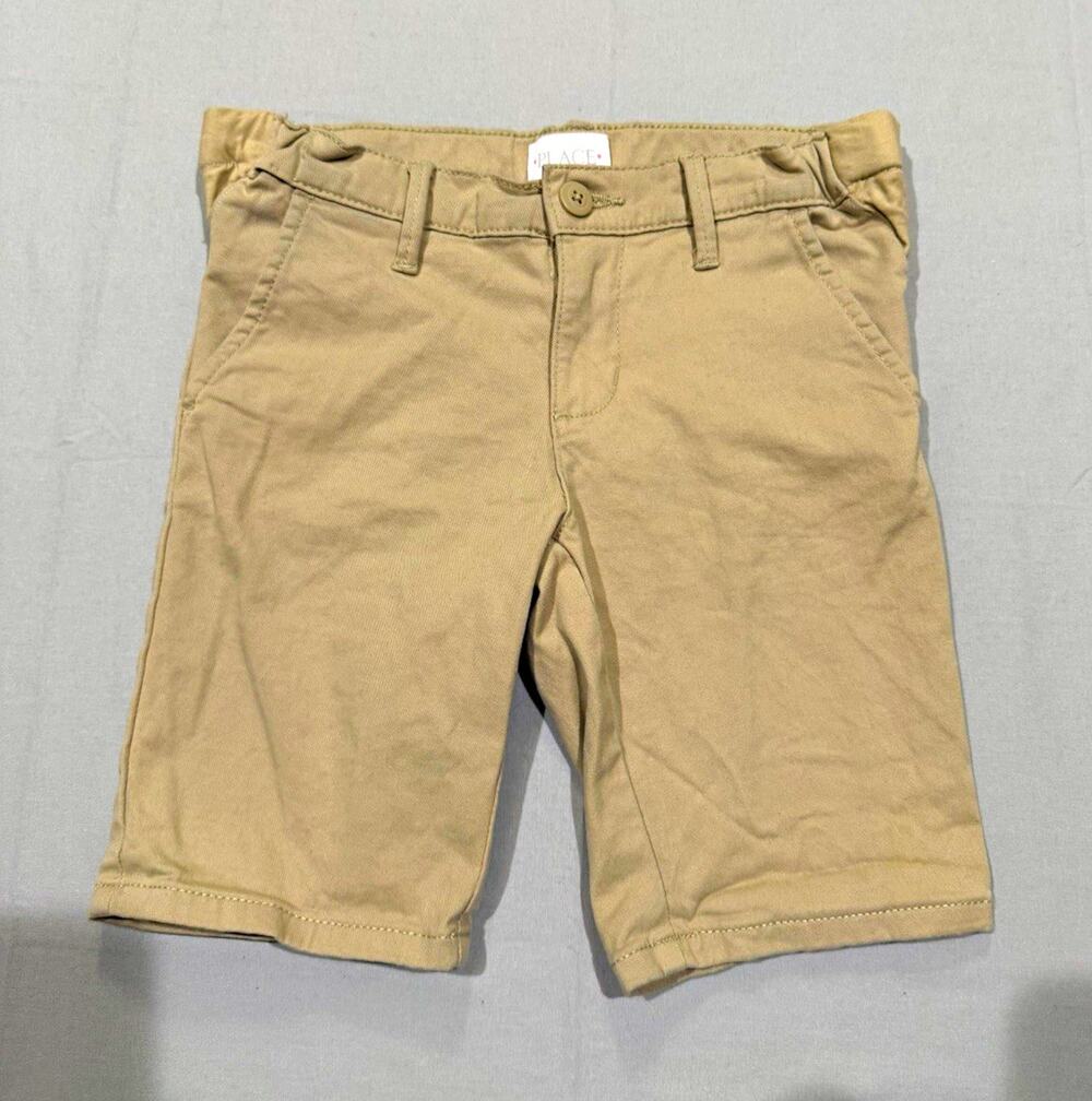 The Children's Place girls 6X/7 Beige School Uniform Chino Shorts